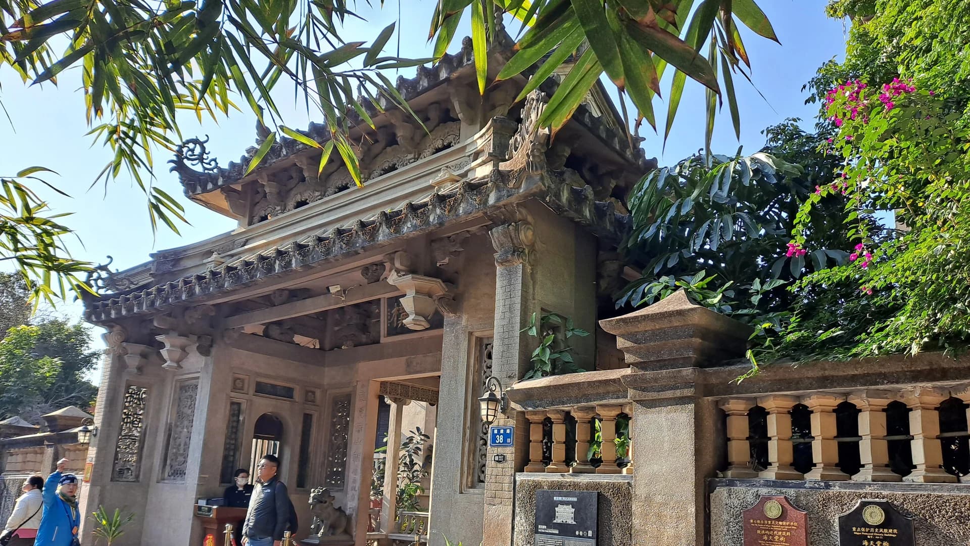 Historic architecture and subtropical greenery on Gulangyu in Xiamen
