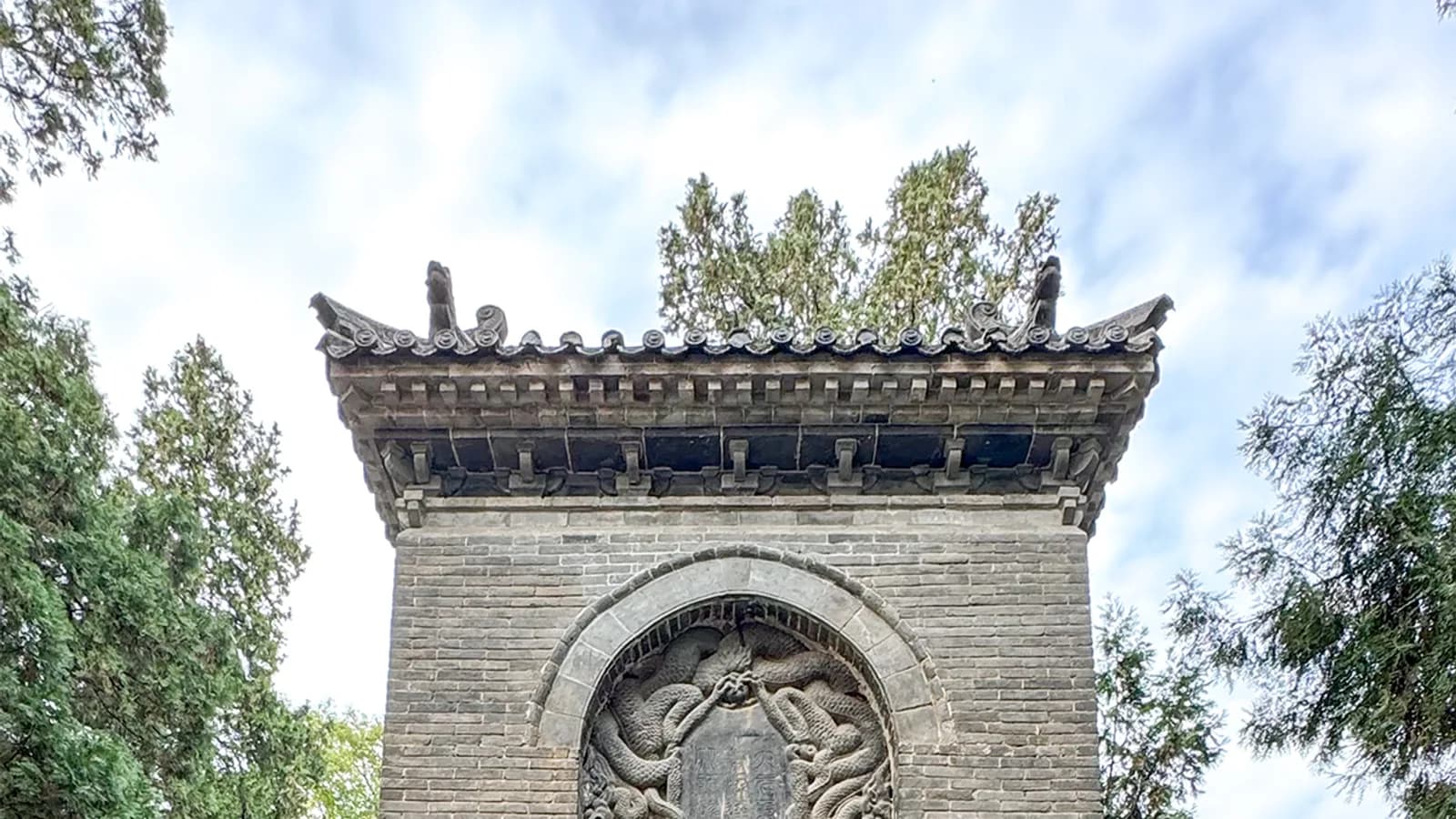 Young martial arts students practicing in a Shaolin courtyard in Henan